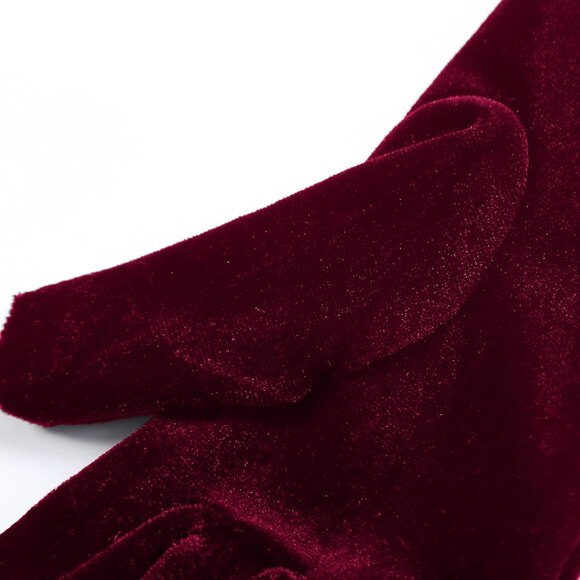 Women Velvet Opera Gloves Long Elbow Length Flapper Costume Accessory - Picture 4 of 5